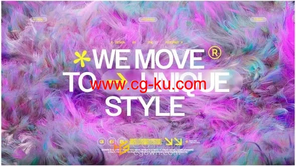 AE模板-抽象动画背景社交媒体宣传海报时尚软媒介广告的图片1