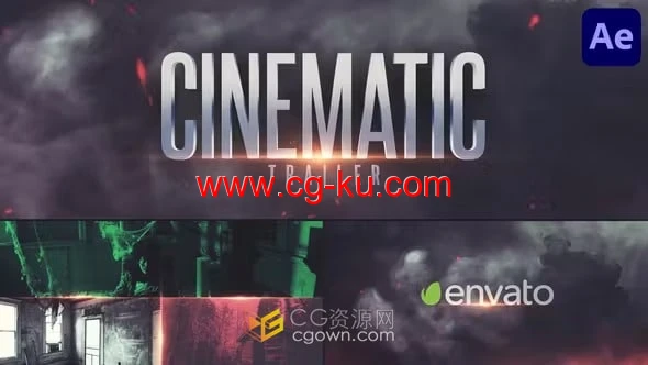 AE模板-史诗般电影预告片制作震撼效果动作大片简介的图片1