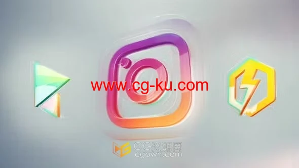 明亮光效企业3D标志LOGO动画视频AE模板下载的图片1