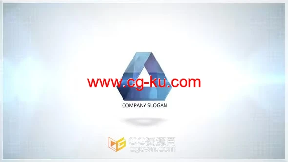 翻转标志动画明亮视频片头制作AE模板下载的图片1