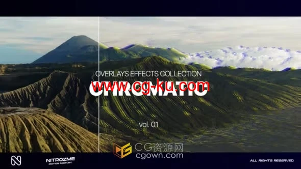 AE模板-深度模糊色彩失真像差色彩效果叠加合集的图片1