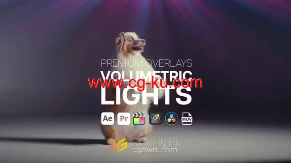 高级光效叠加体积光特效元素免费下载-AE与PR模板的图片1