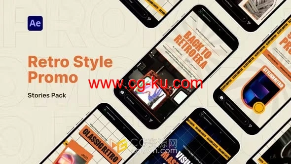 复古风格艺术场景视频展示AE模板的图片1