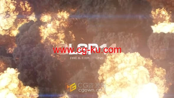 AE模板-火焰和爆炸效果10个大气震撼4K标志动画带音效的图片1