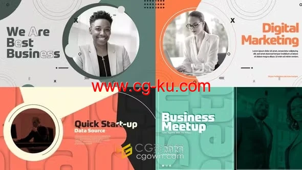 AE模板-业务战略演示公司会议幻灯片企业服务宣传视频的图片1