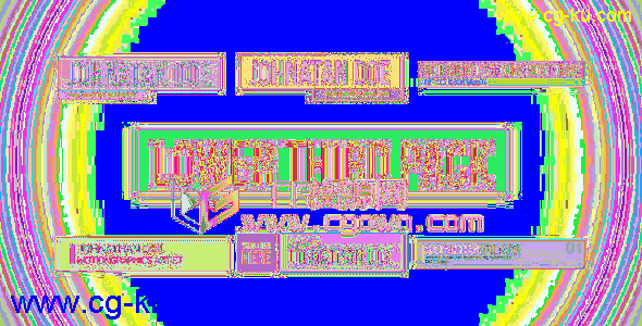 6种字幕导条包装Videohive Lower Third Pack AE模板的图片1
