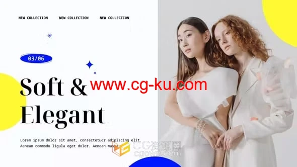 AE模板-现代图文幻灯片演示品牌服饰新品上市宣传视频的图片1