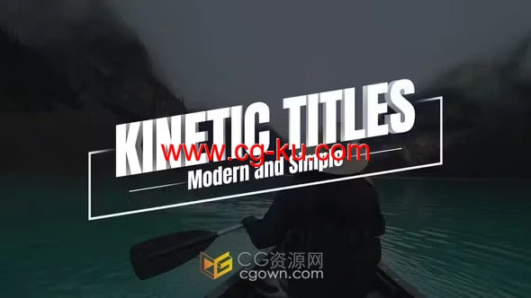 AE模板-8个动力学摘要标题简约文本框动画文本的图片1