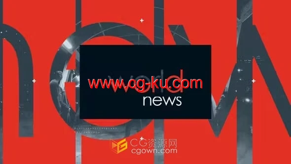 AE与PR模板-世界新闻广播包装片头World News的图片1