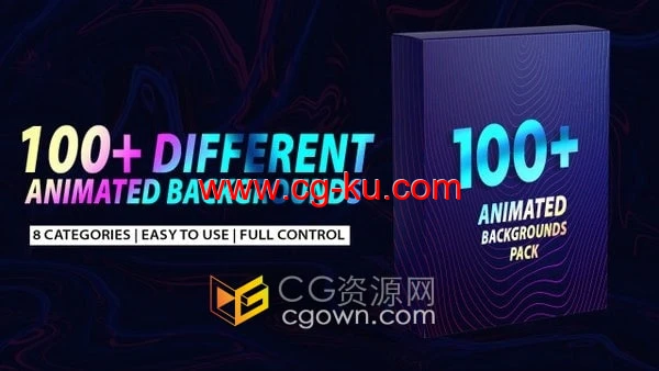 110种不同风格4K分辨率动画背景视频效果AE模板的图片1