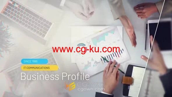 AE模板-像素化标题互联网IT科技信息服务公司宣传片的图片1