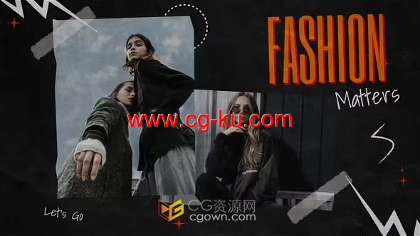 AE模板-定格动画风格剪纸图像展示时尚服饰品牌介绍的图片1