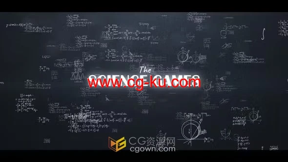 AE模板-益智游戏介绍视频字幕开场白数字公式背景科学标题的图片1