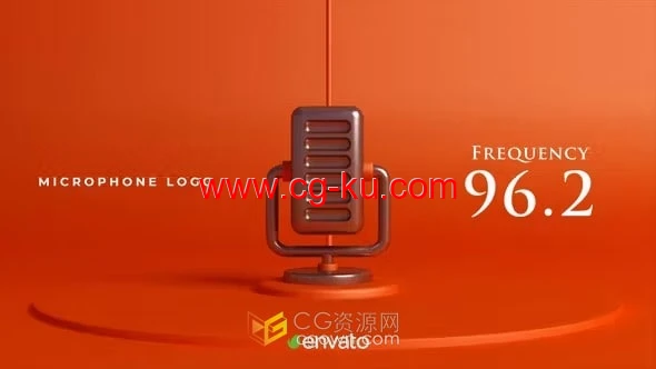 AE模板-麦克风标志LOGO广播频道音频工作室介绍片头的图片1