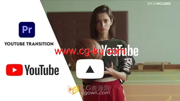 抖音youtube网络视频标志LOGO过渡包装元素-PR模板的图片1