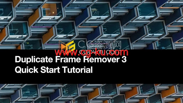 AE脚本Duplicate Frame Remover v3.1删除素材中重复帧工具的图片1