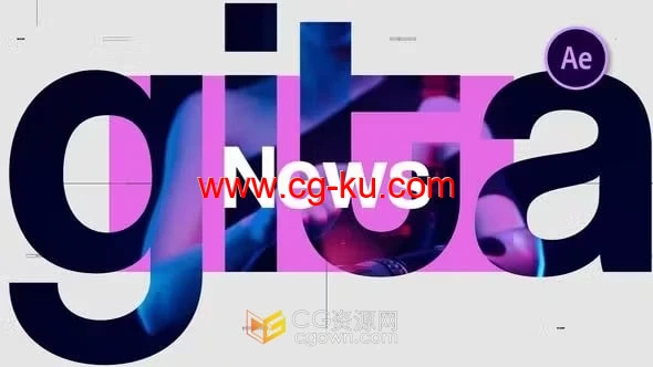 AE模板-数字科技新闻介绍商业视频片头的图片1