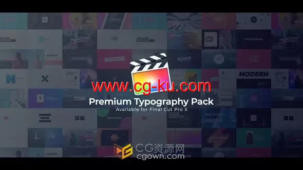 FCPX插件50组排版介绍宣传文字标题动画Typography Pack的图片1
