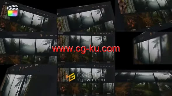 FCPX插件30种镜头运动预设动画效果Essential 2D & 3D Motion的图片1