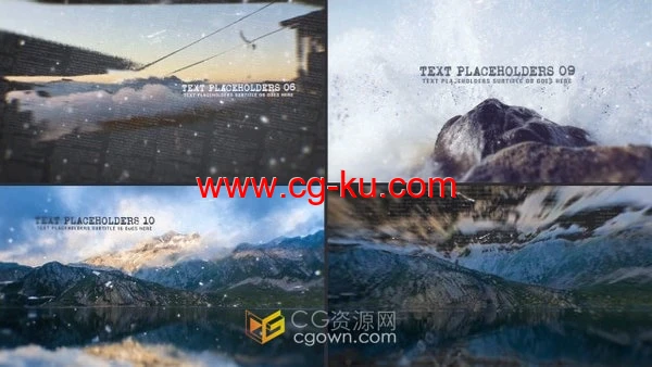 AE模板-炫酷粒子动画转场电影风格幻灯片适用多主题宣传视频的图片1
