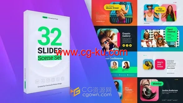 32个预设场景图文排版介绍新媒体宣传短视频-AE模板的图片1