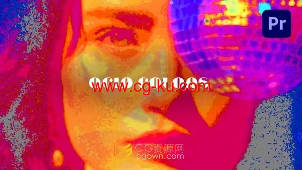 12+色彩效果叠加创建时尚现代视频Acid Colors Effects-PR预设的图片1