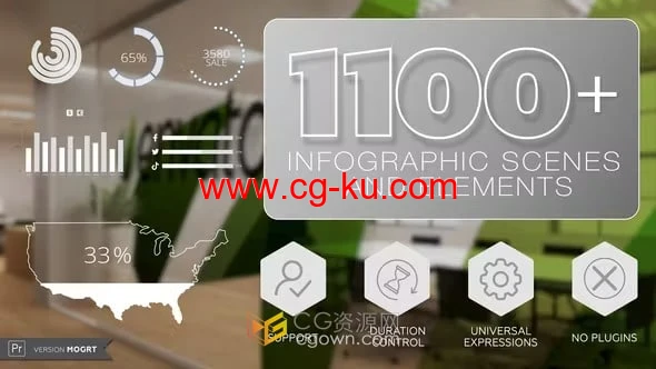 1100+适用各种社交媒体场景的信息图表元素-PR模板的图片1