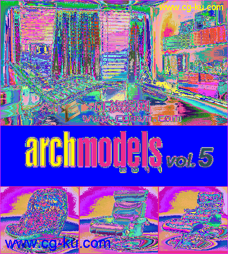 43种扶手椅C4D集合模型 Evermotion Archmodels vol.5的图片1