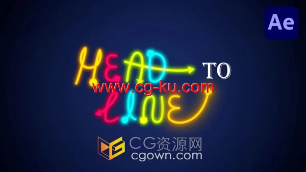 AE脚本Head to Line v1.0 自定义线条路径箭头动画的图片1