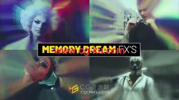 Memory Dream Effects PR模板24种梦幻画面效果预设包的图片1