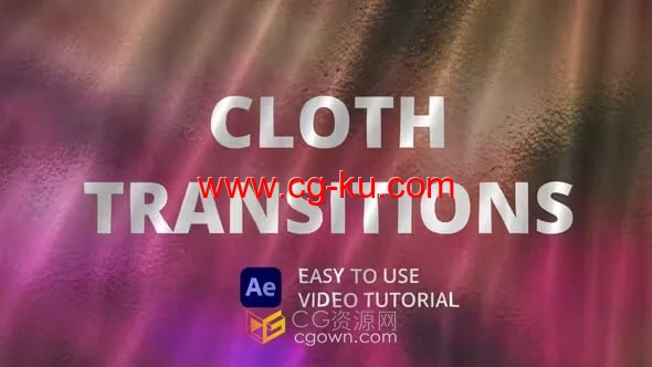 Cloth Transitions AE&PR模板10种布料动画转场过渡效果的图片1