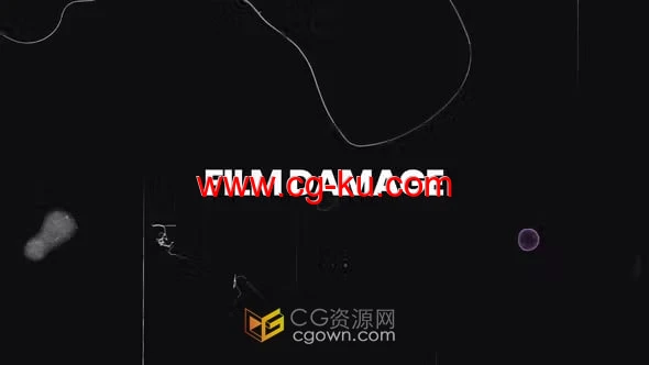 胶片损坏演示25个动画叠加覆盖层-AE模板的图片1