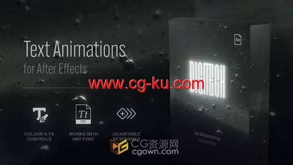 40个适合数码科技主题文本动画预设-AE与PR模板的图片1