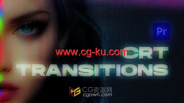 15个复古屏幕纹理失真像素CRT视频转场-PR过渡模板的图片1