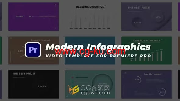 现代信息图表动画PR模板Modern Infographics的图片1