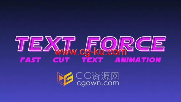 AE脚本Text Force v1.9.0根据音频全自动生成快闪文字标题动画的图片1