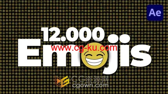 12000个符号表情包动画Emojis Creator Pack AE模板的图片1