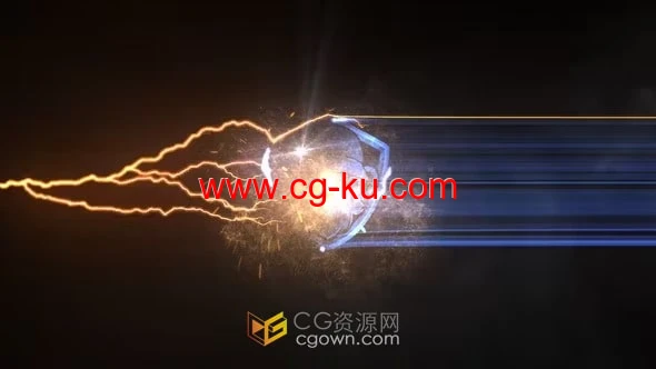 AE模板-闪电能量故障标志揭晓Electric Logo Reveal的图片1