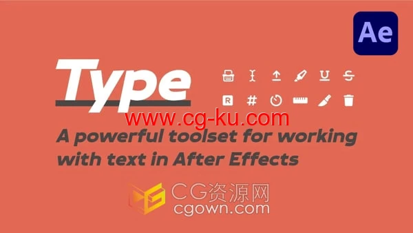 AE脚本Type v1.5.1文本图层动画处理工具的图片1