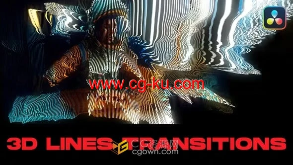 10个迷幻变焦3D线条过渡免费下载-DR达芬奇模板的图片1