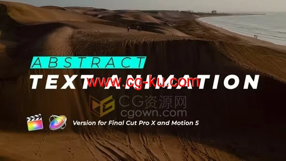FCPX插件10种文字标题动画Abstract Text Animation的图片1