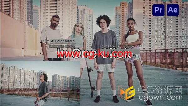 AE/PR插件AI Color Match v1.0.2人工智能色彩匹配视频调色 AE/PR插件AI Color Match v1.0.2人工智能色彩匹配视频调色的图片1