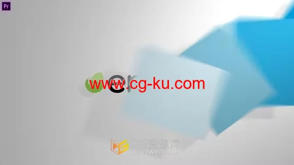 快速图形动画闪过简洁明亮标志展现-PR模板的图片1