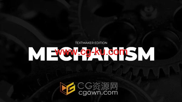 机械化马赛克风格机器艺术和数字网格标题动画-AE模板的图片1