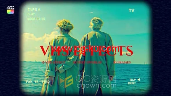 FCPX插件录像画面风格化叠加效果VHS Effects的图片1