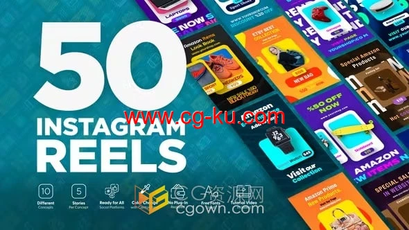 电子商务双十一优惠活动宣传海报短视频制作AE模板的图片1