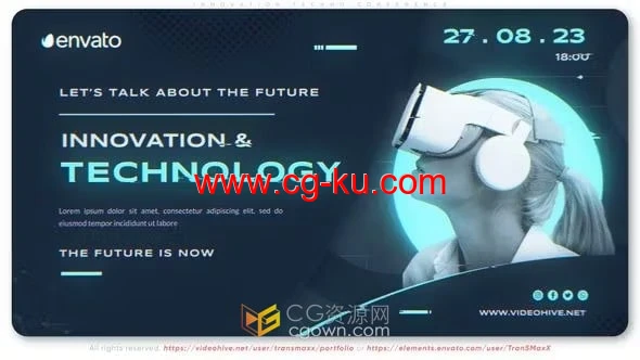 创新世界科技大会成就数字技术宣传片视频AE模板的图片1