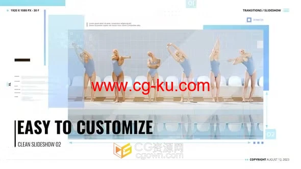 时间线滑动幻灯片展示数字公司动态介绍视频-AE模板的图片1