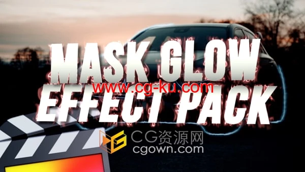 FCPX插件蒙版路径轮廓边缘发光特效效果Mask Glow Effect的图片1