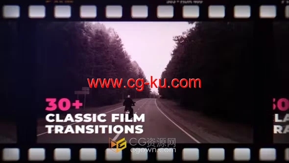 30+经典电影胶片效果过渡FIlm Classic Transitions-AE模板的图片1